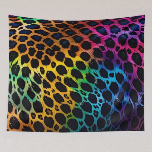 Item preview, Abstract Rainbow Leopard Skin Pattern designed and sold by TheArtOfPat.