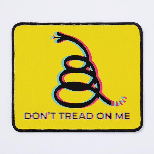 Item preview, Modern Gen z Gadsden Snake Flag Don't Tread on Me - glitch aesthetic designed and sold by pelagio.