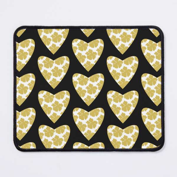 Item preview, White Boho Heart Yellow Flower ; Bohemian Pattern designed and sold by PatternInArt.