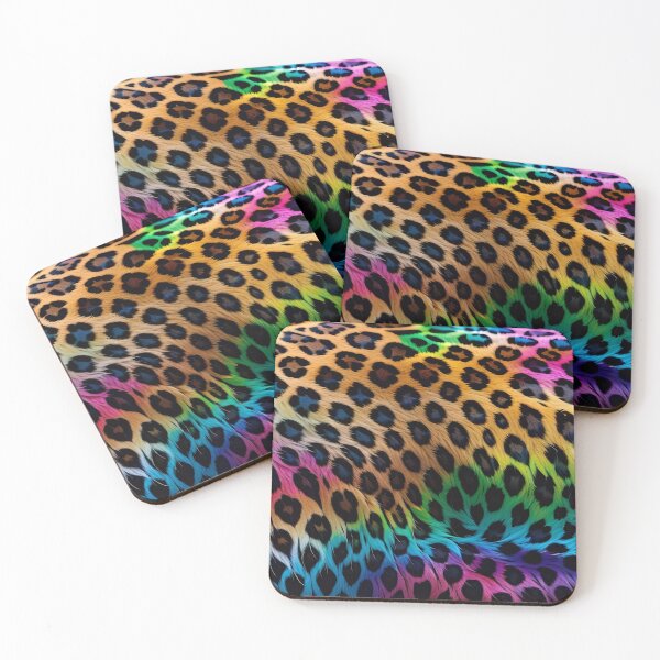 Item preview, Abstract Rainbow Leopard Skin Pattern designed and sold by TheArtOfPat.