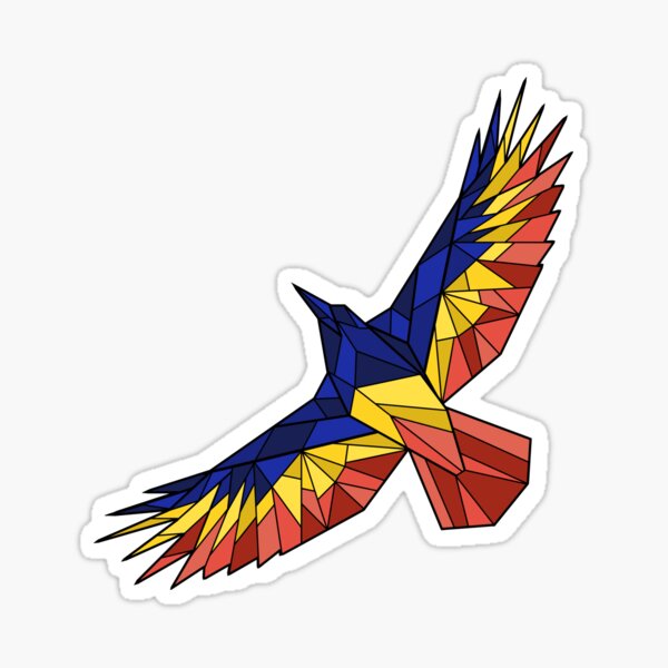 Item preview, Tricolour Crow designed and sold by LegallyDistinct.