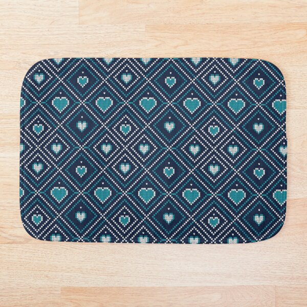Item preview, Patrón de corazones azules designed and sold by Motogetsu.