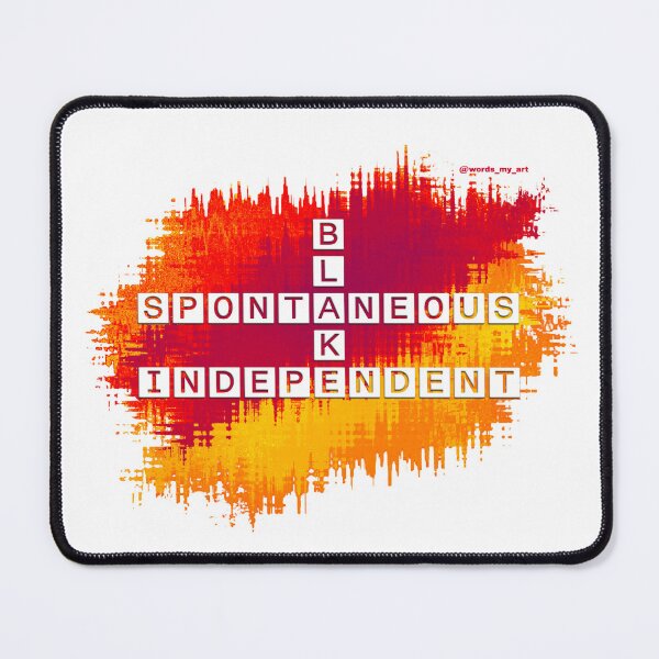 Item preview, Blake Spontaneous Independent Crossword Red Yellow designed and sold by words-my-art.