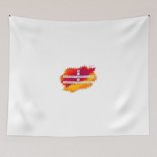 Item preview, Blake Spontaneous Independent Crossword Red Yellow designed and sold by words-my-art.