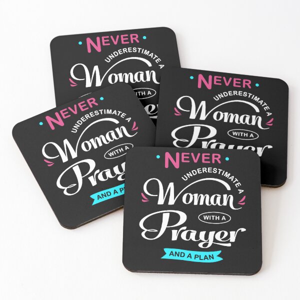 Item preview, Never Underestimate A Woman With A Prayer And A Plan designed and sold by Praytastic.