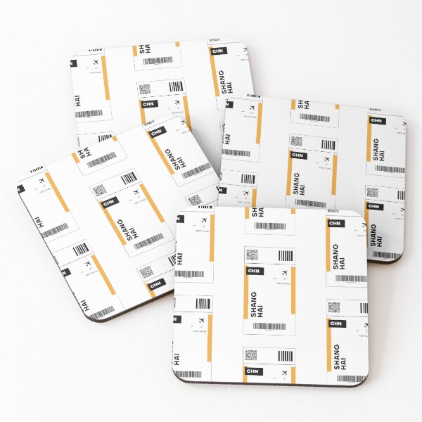 Artikelvorschau, Shanghai-Flugticket-Design – inspiriertes Reiseticket entworfen und verkauft von RM-Journey.