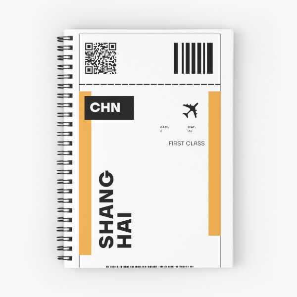 Item preview, Shanghai Flight Ticket Design - Inspired Travel Ticket  designed and sold by RM-Journey.