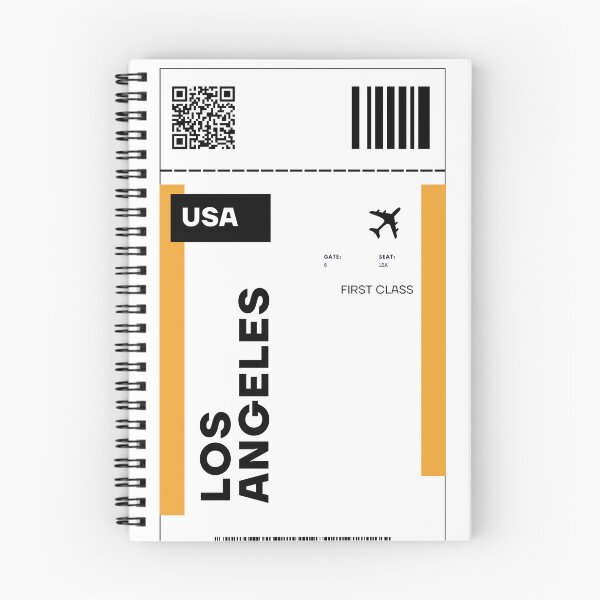Item preview, Los Angeles Flight Ticket Design - Inspired Travel Ticket  designed and sold by RM-Journey.