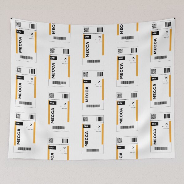Item preview, Mecca Flight Ticket Design - Inspired Travel Ticket  designed and sold by RM-Journey.