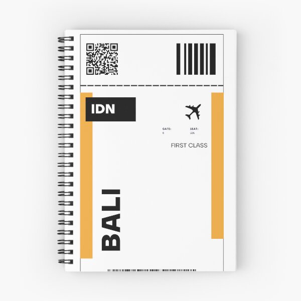 Item preview, Bali Flight Ticket Design - Inspired Travel Ticket  designed and sold by RM-Journey.