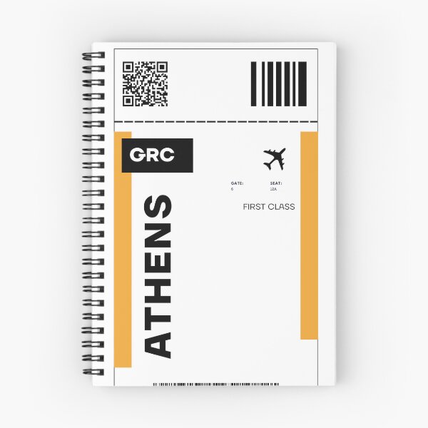 Item preview, Athens Ticket Design - Inspired Travel Ticket  designed and sold by RM-Journey.