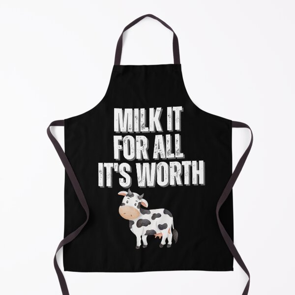 Item preview, Milk It For All Its Worth Amusing Cow Design designed and sold by Peter Stawicki.