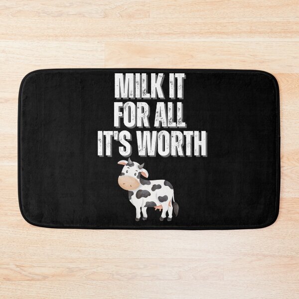 Item preview, Milk It For All Its Worth Amusing Cow Design designed and sold by Peter Stawicki.