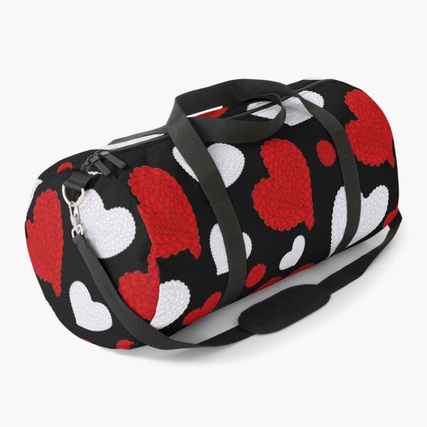 Aperçu de l'œuvre Motif coeurs rouges et blancs créée et vendue par Motogetsu.