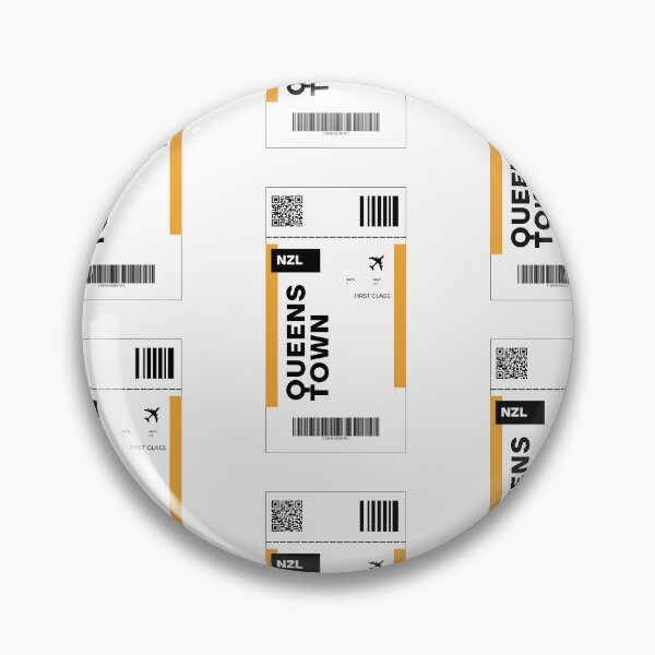 Item preview, Queenstown Flight Ticket Design - Inspired Travel Ticket  designed and sold by RM-Journey.