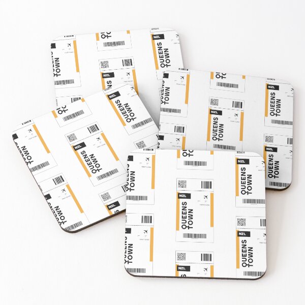 Item preview, Queenstown Flight Ticket Design - Inspired Travel Ticket  designed and sold by RM-Journey.