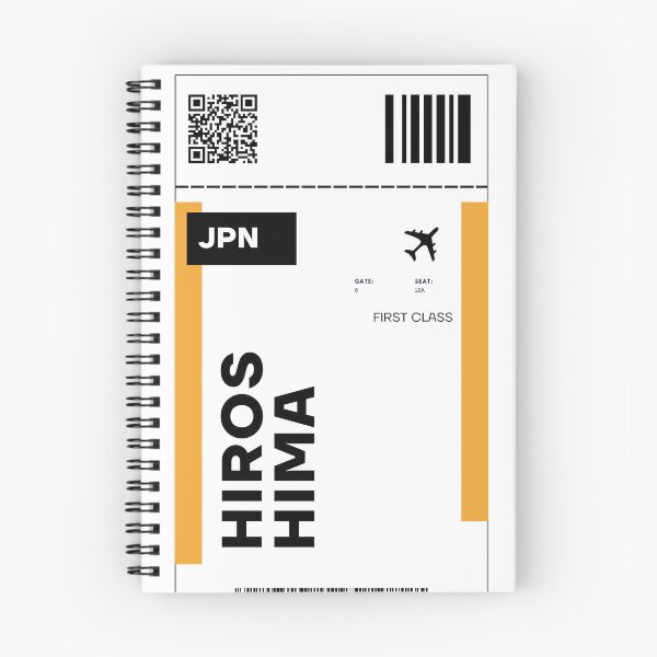 Item preview, Hiroshima Flight Ticket Design - Inspired Travel Ticket  designed and sold by RM-Journey.