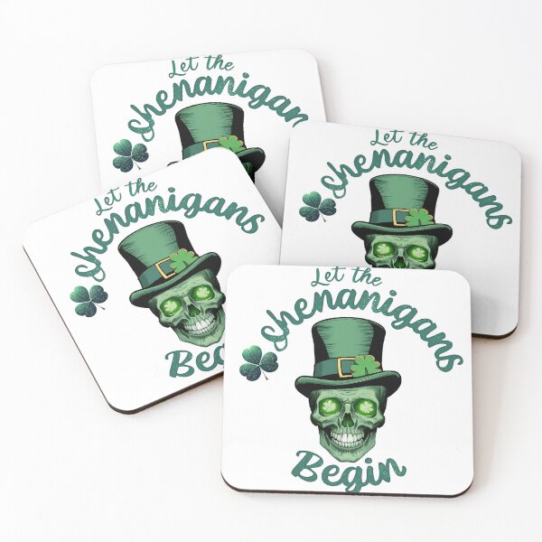 Item preview, Let The Shenanigans Begin St. Patrick's Day Skull Lucky Charm designed and sold by najega911.