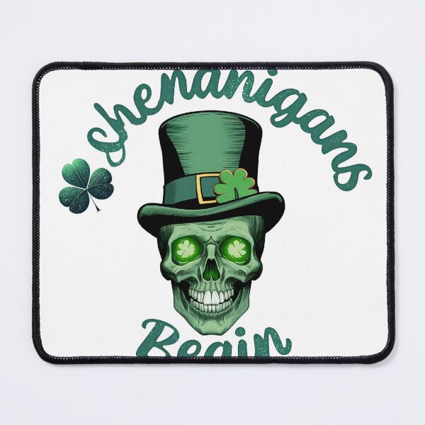 Item preview, Let The Shenanigans Begin St. Patrick's Day Skull Lucky Charm designed and sold by najega911.