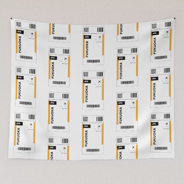 Item preview, Fukuoka Flight Ticket Design - Inspired Travel Ticket  designed and sold by RM-Journey.
