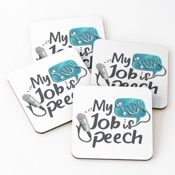 Item preview, My Job Is Speech - Speech Therapist Gift for Coach Language Pathologist Art designed and sold by najega911.