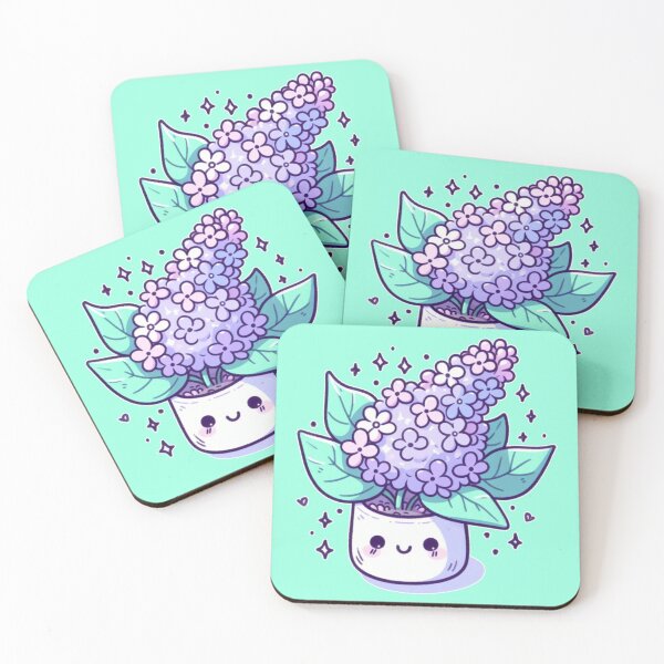 Item preview, Kawaii Potted Lilac Doodle designed and sold by AmberRoseWrites.