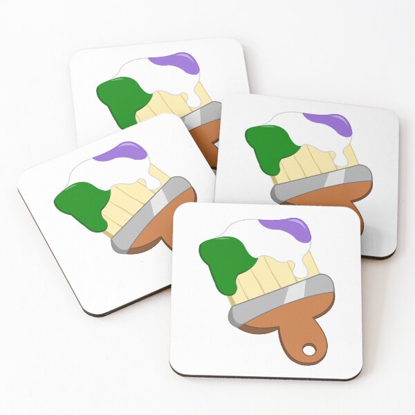Item preview, Genderqueer Pride Flag Paintbrush designed and sold by HarveyHandcraftsandDesigns.