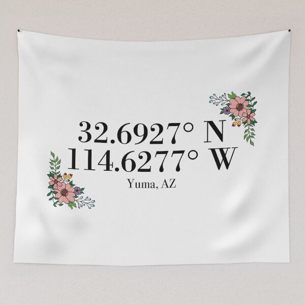 Item preview, Yuma, AZ Coordinates designed and sold by mynameisliana.