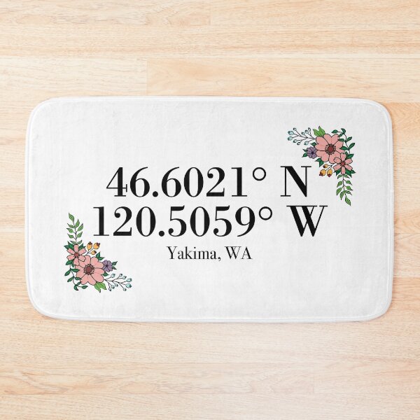 Item preview, Yakima, WA Coordinates designed and sold by mynameisliana.