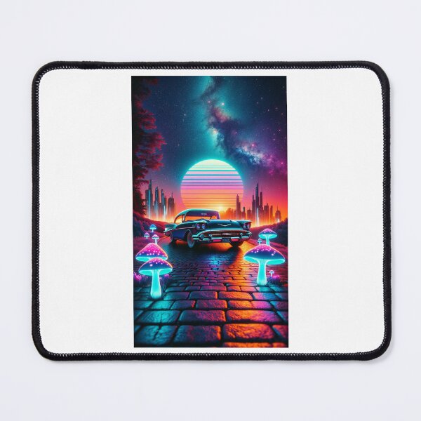 Item preview, Retrofuturistic Sunset Drive designed and sold by DreamAlongArt.