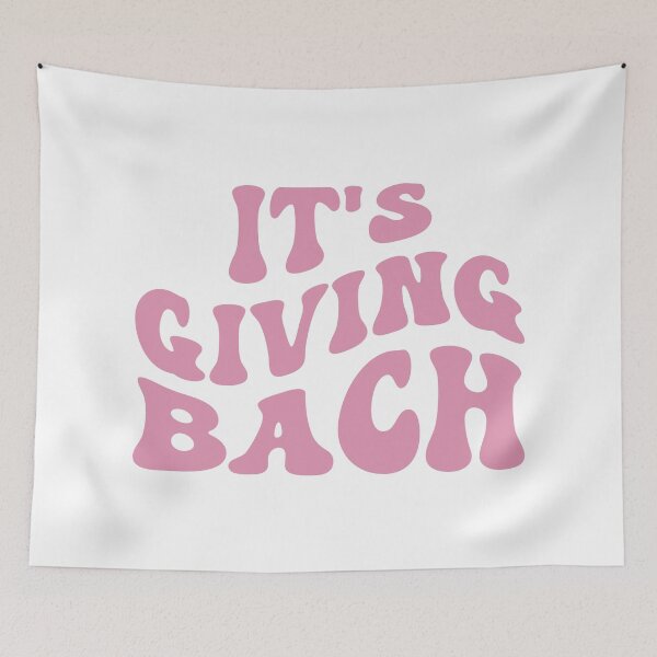 Item preview, It's Giving Bach - Pink Groovy Bachelorette Party Art designed and sold by My Sweet Engagement.