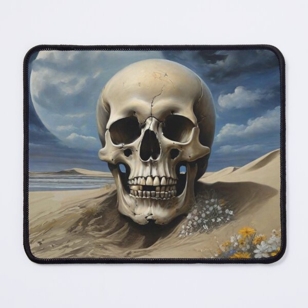 Item preview, Skull at the sand sea  designed and sold by JLFInspArt.