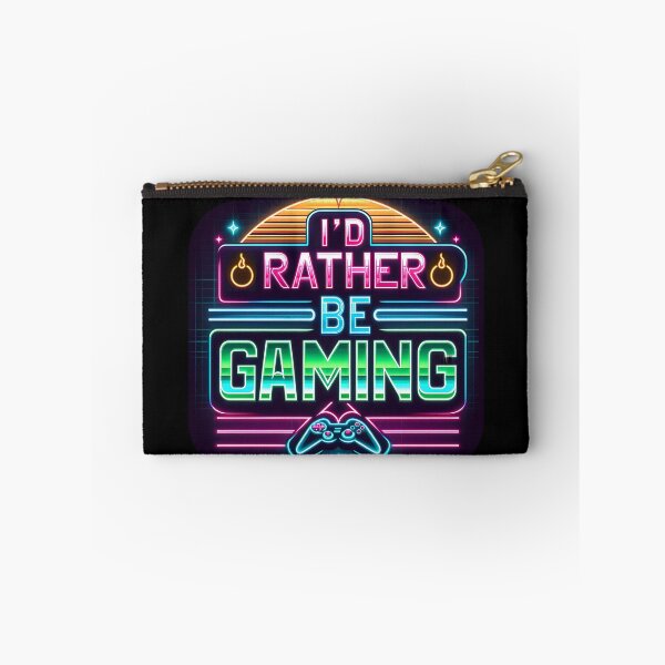 Item preview, I'd Rather Be Gaming , typography, retro designed and sold by maxmaj.