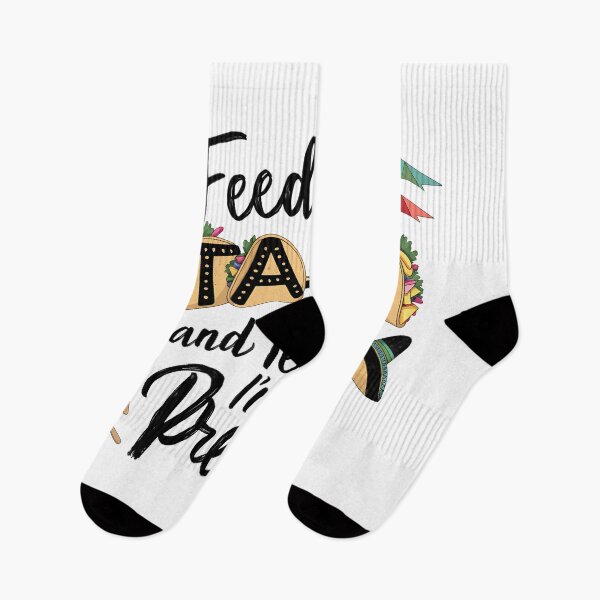 Item preview, Feed Me Taco and Tell me I'm Pretty Funny Taco Quote designed and sold by najega911.