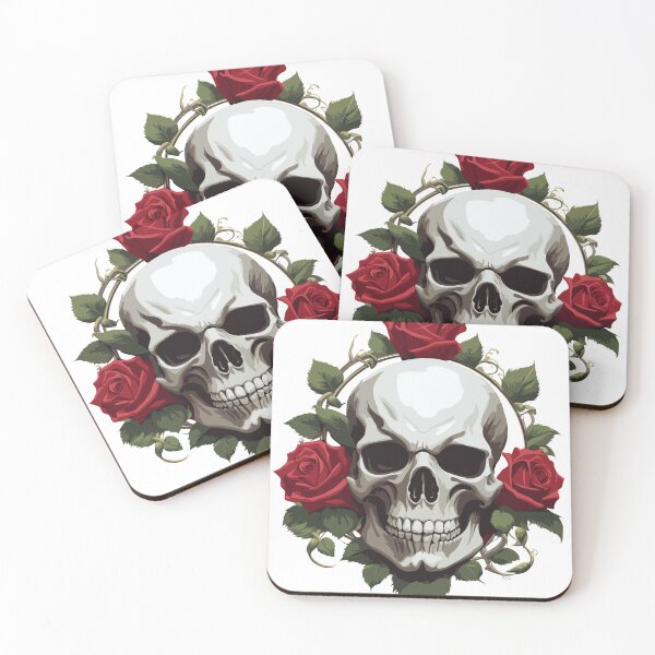 Item preview, Skull and Roses designed and sold by Ornatorium.