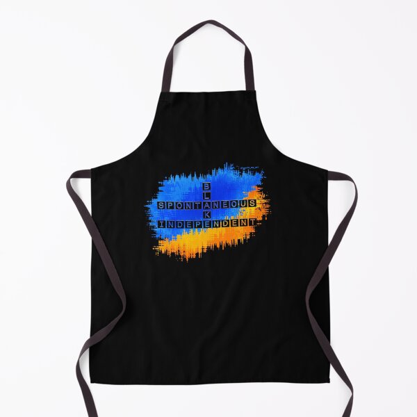 Item preview, Blake Spontaneous Independent Crossword Blue Yellow Black designed and sold by words-my-art.
