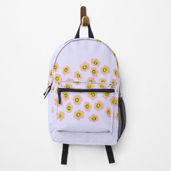 Item preview, Happy Face Flowers - Purple Background designed and sold by The Abysmall.