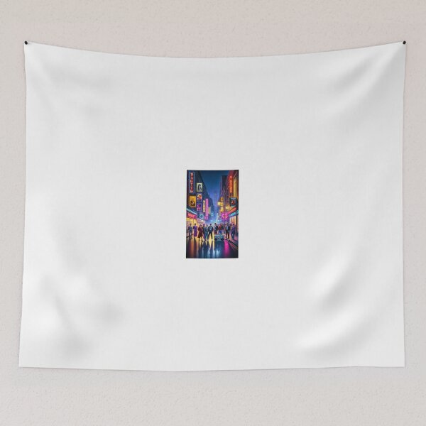 Item preview, Neon Nostalgia Nightscape designed and sold by DreamAlongArt.