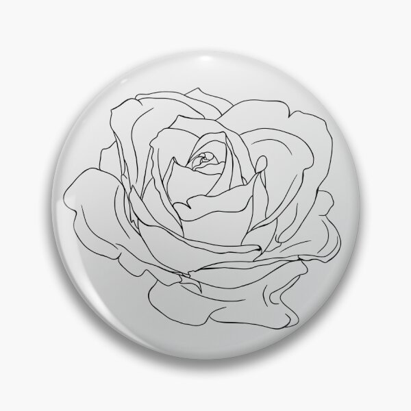 Item preview, Delicate Rose Line Art Illustration designed and sold by lavavamp.