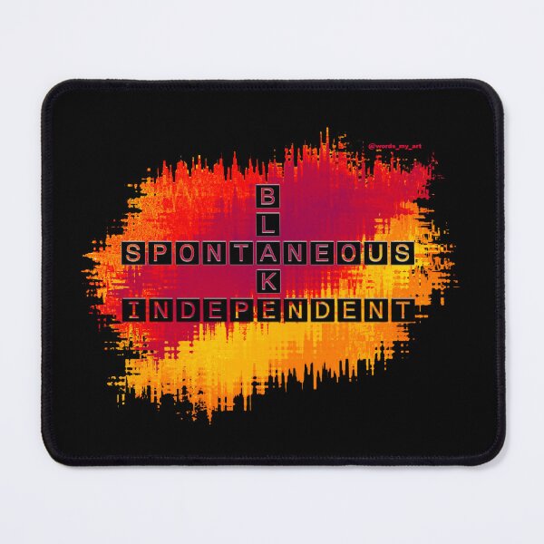 Item preview, Blake Spontaneous Independent Crossword Red Yellow designed and sold by words-my-art.