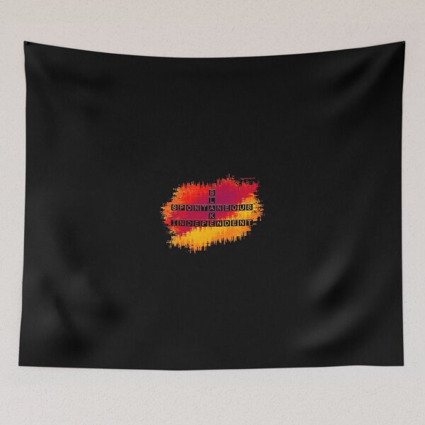 Item preview, Blake Spontaneous Independent Crossword Red Yellow designed and sold by words-my-art.