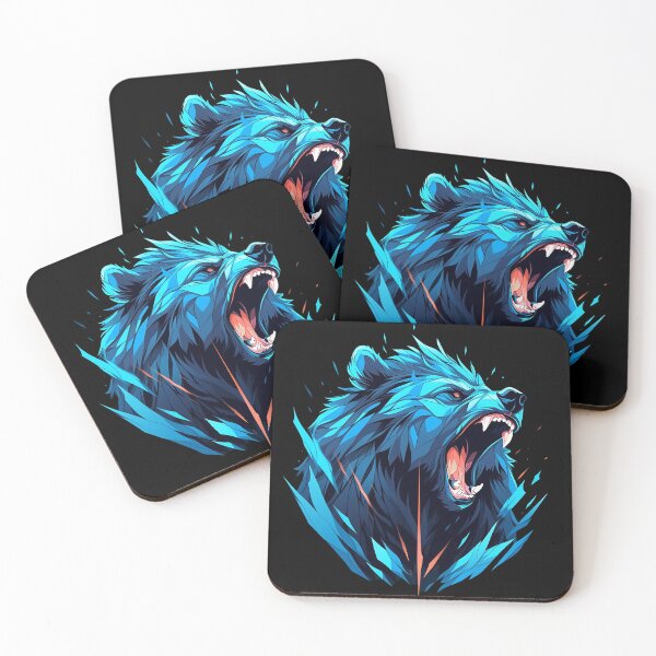Item preview, wild bear head designed and sold by skateras.