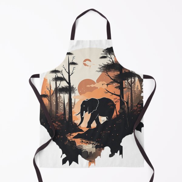 Item preview, elephant safari negative space designed and sold by skateras.