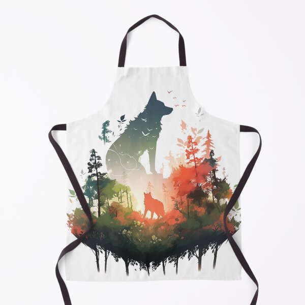 Item preview, wolf silhouette forest designed and sold by skateras.