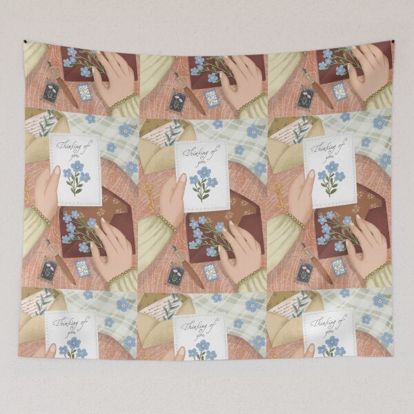Item preview, Love letter with forgetmenot designed and sold by pinkyfish1010.