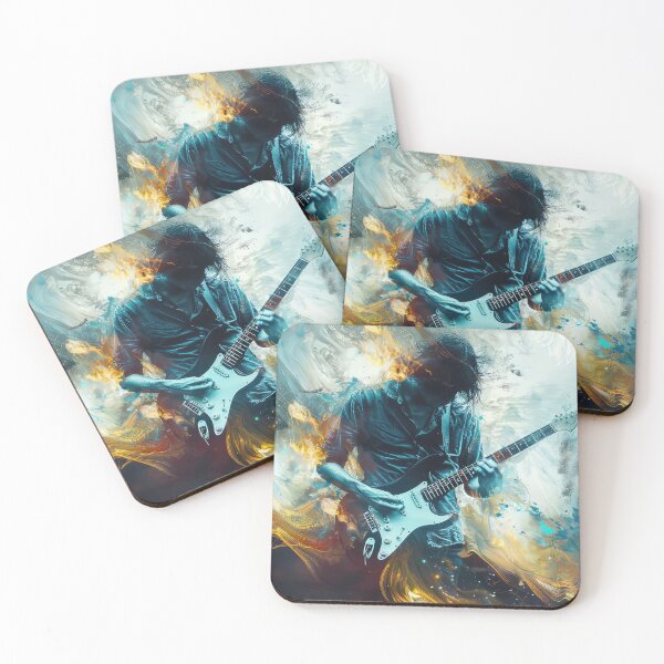 Item preview, The Oil Paint Guitarist designed and sold by MarksMusicMerch.
