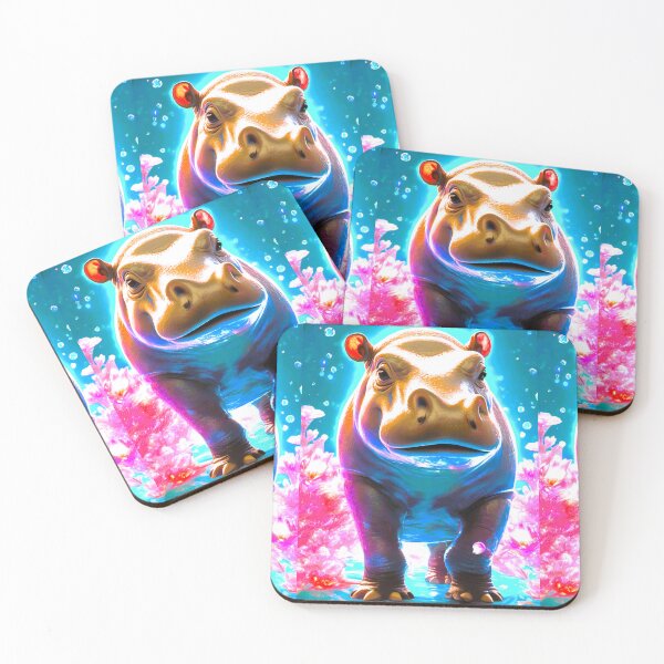Item preview, African mammal hippopotamus designed and sold by janjacbu.