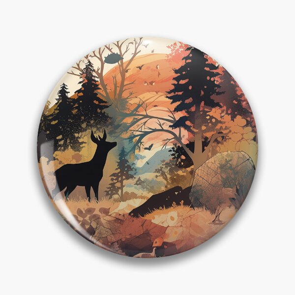 Item preview, deer in forest designed and sold by skateras.