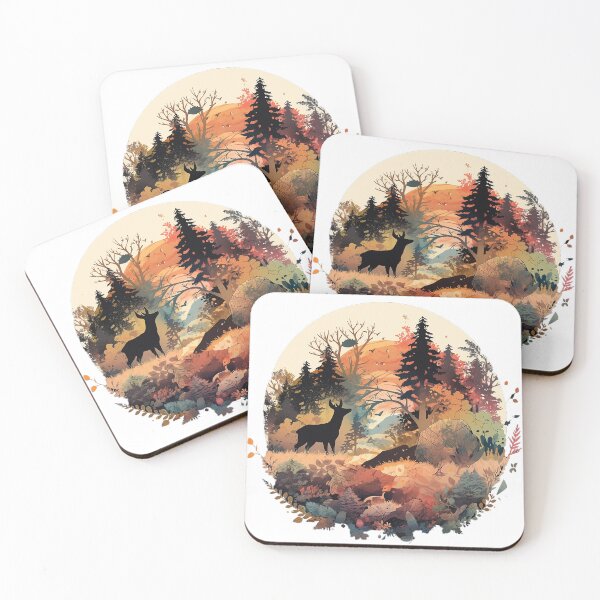 Item preview, deer in forest designed and sold by skateras.