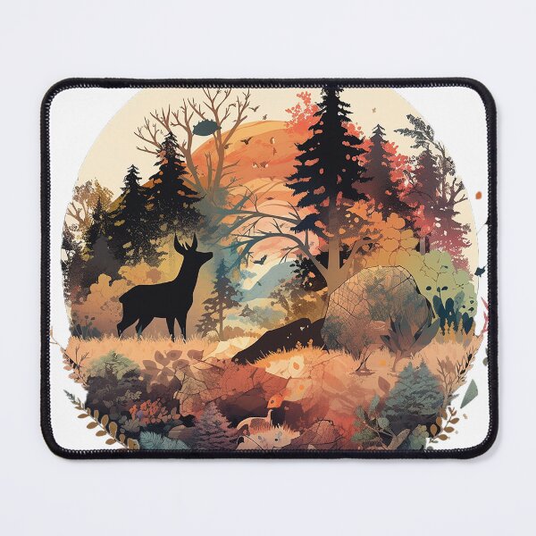 Item preview, deer in forest designed and sold by skateras.